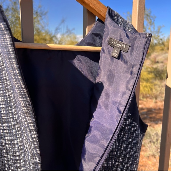 Talbots Sleeveless Women’s Tweed Dress 8P - Picture 4 of 11